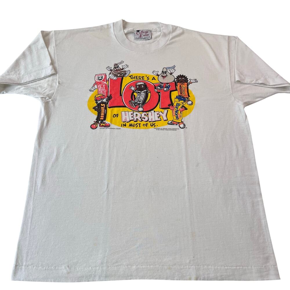 College Lane Vintage Hershey Park Single Stitch 1995 t-shirt Candy Size large